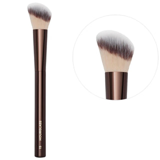Real Techniques - Angled Stippling Brush for Liquid Blush - Cruelty-Free Makeup Tool with Synthetic Bristles Liquid Blush Brush | Cruelty-Free Makeup Tool makeup brush, liquid blush brush, cruelty-free makeup tools, synthetic bristle brush, angled stippling brush, vegan makeup, makeup accessories, beauty tools, cosmetics, face brushes, makeup applicators