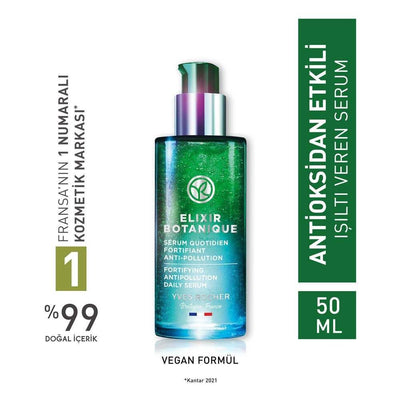 Elixir Botanique Anti-Aging Facial Serum - Natural Botanical Skincare for Fine Lines & Wrinkles Reduction