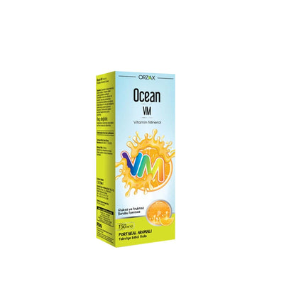 Orzax Vitamin Mineral Supplement Syrup - Orange Flavored, 150ml, Supports Overall Health & Wellness