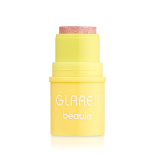 beaulis glare it mini stick highlighter pink dust, swatch of beaulis glare it mini stick pink dust, a woman applying beaulis glare it mini stick pink dust Beaulis Glare It Mini Stick Highlighter - Pink Dust Glow for All Skin Types Beaulis Glare It Mini Stick - Pink Dust Highlighter beaulis, highlighter, mini-stick, makeup, pink-dust, glow, illuminator, cosmetics, ai-generated, beauty