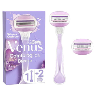 gillette venus comfortglide breeze razor, women's shaving razor with gel bars, replacement blade for gillette venus razor Gillette Venus ComfortGlide Breeze Razor - With 1 Replacement Blade Gillette Venus ComfortGlide Breeze Razor - Women's Shaving gillette, venus, women's-razor, shaving, comfortglide, grooming, personal-care, smooth-shave, freesia-scented, ai-generated