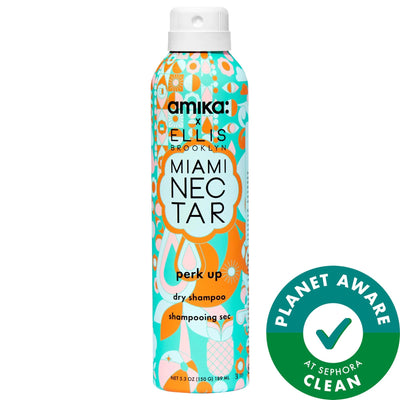 Amika x Ellis Brooklyn Miami Nectar Dry Shampoo: Volumizing, Oil Absorbing, Color Safe & Cruelty-Free Hair Refresher