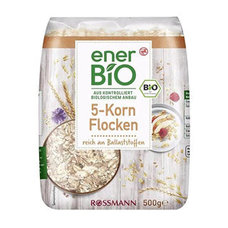 Enerbio Organic 5 Grain Cereal: Healthy Vegan Breakfast, Rich in Nutrients, 500g Enerbio Organic 5 Grain Cereal: Healthy, Vegan Breakfast organic cereal, vegan cereal, 5 grain cereal, healthy breakfast cereal, Enerbio cereal, organic breakfast, vegan breakfast, 5 grain breakfast, cereal, breakfast, organic food, vegan food, healthy breakfast, quick breakfast, nutritious breakfast, sustainable food, plant based, grains, fiber, vitamins, minerals, vegan, organic, Enerbio, healthy, breakfast food, breakfast ce