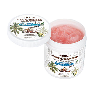 Mixup! CocoBamboo 2-in-1 Shampoo and Hair Mask - Natural Moisturizing Hair Care with Coconut Oil and Bamboo Extract Mixup! CocoBamboo 2-in-1 Shampoo & Hair Mask - Natural Hair Care natural shampoo, hair mask, moisturizing hair care, anti-dandruff shampoo, coconut oil hair products, hair repair treatment, sulfate-free shampoo, nourishing hair mask, hair care routine, healthy hair growth, natural hair products, hair nourishment, coconut oil benefits, bamboo extract hair care