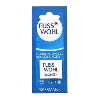 Fusswohl Foot File Replacement Blades - 10 Pack, Double-Sided, Compatible with Most Foot Files Fusswohl Foot File Replacement Blades - 10 Pack foot file replacement blades, heel skin care, pedicure tools, foot care accessories, replacement blades for foot files, foot care, grooming, personal hygiene, smooth feet, healthy feet, Fusswohl