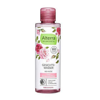 Alterra Rose Water Skincare - Natural, Vegan, Dermatologically Tested - 5.07 fl oz Alterra Rose Water Skincare - Natural & Vegan rose water skincare, natural skincare products, vegan skincare, dermatologically tested skincare, Natrue certified products, climate-neutral products, eco-friendly skincare, aloe vera skincare, cruelty-free products