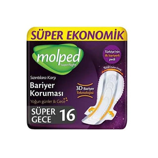 Molped Hygienic Pads Supernight for Nighttime Absorbency and Comfort Molped Hygienic Pads for Nighttime Comfort hygienic pads, nighttime absorbency, incontinence protection, absorbent pads for sleep, comfort during sleep, Molped, Supernight, hygiene products, sleep comfort, leakage protection, nocturnal incontinence, absorbent hygiene products