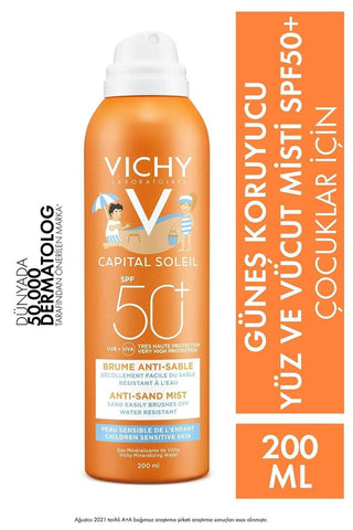 Vichy Capital Soleil SPF50 Anti-Dandruff Mist for Children - Hypoallergenic, ...
