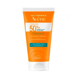 Avene Solaire Cleanance SPF 50+ Sunscreen for Oily Skin - Lightweight, Water-Resistant Broad-Spectrum Protection Avene SPF 50+ Sunscreen for Oily Skin - Lightweight & Water-Resistant Sunscreen for oily skin, SPF 50+ sunscreen, Lightweight sunscreen, Water-resistant sunscreen, Broad-spectrum sun protection, Avene, Non-comedogenic sunscreen, Anti-blue light sunscreen, Oily skin care, Sun protection for face and neck