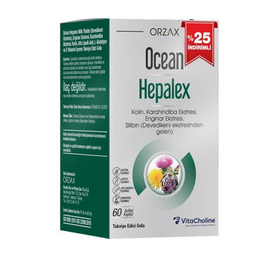 Ocean Hepalex Omega-3 Softgels - 60 Count Value Pack for Heart & Brain Health - High Absorption Dietary Supplement