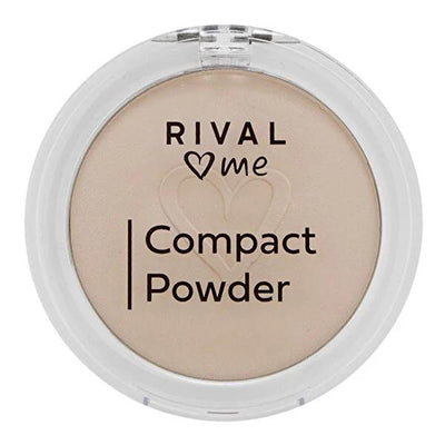 Rival Loves Me Compact Powder No:01 Porcelain - Matte Finish, Dermatologically Tested, Silky Smooth Skin
