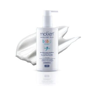 Molien Baby Lotion Emolient Plus 300ml - Hypoallergenic Moisturizing Lotion for Babies, Dermatologically Tested Molien Baby Lotion - Hypoallergenic & Dermatologically Tested baby lotion, moisturizing lotion for babies, hypoallergenic baby skincare, dermatologically tested baby products, natural baby lotion, gentle baby skincare, sensitive skin solutions, newborn skincare, infant moisturizer, non-comedogenic baby products