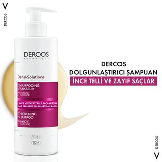 Vichy Dercos Densi-Solutions Volumizing Shampoo: Thickening Shampoo for Thin, Weak Hair with Biotin & Organic Olive Oil - Paraben Free, 13.5 fl oz Vichy Dercos: Volumizing Shampoo for Thin Hair | Biotin & Olive Oil thin hair shampoo, weak hair shampoo, volumizing shampoo, hair thickening shampoo, biotin shampoo, organic olive oil shampoo, paraben free shampoo, shampoo for fine hair, hair strengthening shampoo, Vichy Dercos shampoo, shampoo, hair care, hair volume, thin hair, weak hair, biotin, organic olive