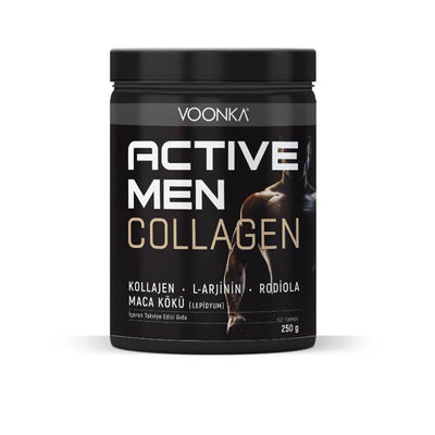 Voonka Collagen Active Men 250g - Hydrolyzed Collagen Powder Supplement for Men's Health & Energy