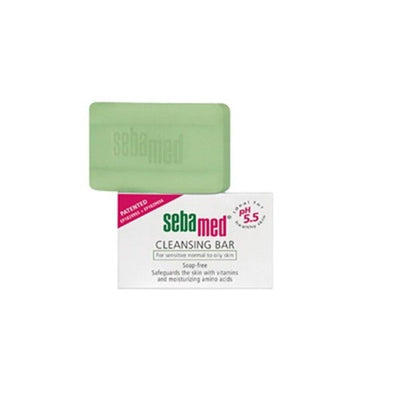Sebamed Cleansing Bar 100g - Gentle pH 5.5 Soap-Free Cleanser for Sensitive Skin
