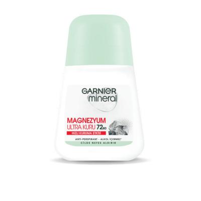 Garnier Mineral Magnesium Roll-On Deodorant: 72-Hour Odor Protection, Alcohol-Free, Ultra Dry - Fast Drying, Ideal for S