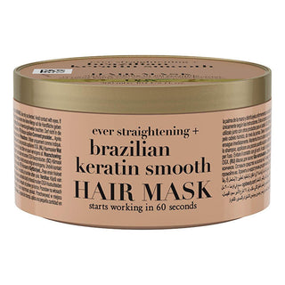 OGX Brazilian Keratin Smooth Hair Mask: Sulfate-Free, Frizz Control & Smoothing Treatment for Curly & Wavy Hair - 10.14 fl oz OGX Keratin Hair Mask: Smooth Frizz & Add Shine Brazilian keratin hair mask, Smoothing hair mask, Frizz control hair mask, Sulfate-free hair mask, Keratin hair treatment, Hair mask for curly hair, Hair mask for wavy hair, OGX hair mask, hair mask, keratin treatment, smoothing treatment, frizz control, curly hair, wavy hair, sulfate-free, coconut oil, avocado oil, cocoa butter, hair c