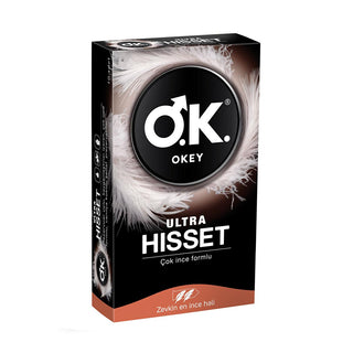 okey-ultra-hisset-condoms-front-view, okey-ultra-hisset-condoms-back-view Okey Ultra Hisset Condoms - Extra Thin, Vanilla Scented, 10 Count for Adults Okey Ultra Hisset Condoms - 10 Pack okey, ultra-hisset, condoms, extra-thin, vanilla-scented, lubricated, pleasure-enhancing, adults, ai-generated, 10-pack