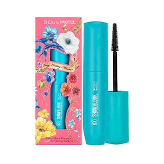 Show by Pastel 24H Long Lasting Volume Mascara, Close-up of Show Your Look Mascara brush, Mascara packaging from Secret Garden collection Show by Pastel 24H Long Lasting Volume Mascara - Extra Volume and Long-Lasting Effect for Makeup Users | 0.3 fl. oz. Show by Pastel 24H Long Lasting Volume Mascara mascara, makeup, cruelty-free, vegan, long-lasting, water-resistant, plant-extracts, volumizing, beauty, ai-generated