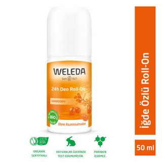 Weleda Natural Roll-on Deodorant with Yabani İğde Oil - Aluminum-Free, Organic Personal Care for Sensitive Skin Weleda Natural Roll-on Deodorant - Aluminum-Free & Organic natural deodorant, roll-on deodorant, aluminum-free deodorant, organic personal care, chemical-free deodorant, sensitive skin, gentle deodorant, non-irritating deodorant, Yabani İğde Oil, Hippophae Rhamnoides Oil, Mandarin, Grapefruit, Sandalwood, natural fragrance, quick absorption, non-sticky texture