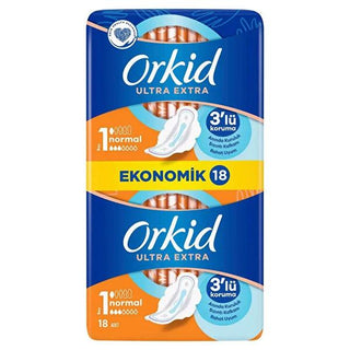 Orkid Ultra Extra Normal Sanitary Pads: Ultimate Leak Protection, Comfort & Confidence - Day & Night Feminine Hygiene - 18 Count Orkid Ultra Pads: Leak Protection & Comfort | Feminine Hygiene sanitary pads, feminine hygiene products, menstrual pads, ultra thin pads, nighttime pads, leak protection pads, absorbent pads, Orkid pads, period protection, hygienic pads, feminine care, menstrual care, period supplies, women's health, comfort, discretion, secure fit, overnight protection, daytime protection, maximu