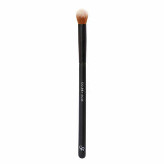 golden rose highlighter brush front view, golden rose highlighter brush angled view Golden Rose Highlighter Brush - Conical Design | Versatile Applicator Golden Rose Highlighter Brush - Premium Quality golden-rose, highlighter-brush, makeup-tools, beauty-essentials, makeup-applicator, contour-brush, professional-makeup, beauty-enthusiasts, ai-generated, cosmetic-tools