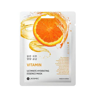 JKosmec Ultimate Hydrating Vitamin Face Mask - Moisturizing, Nourishing, and Brightening Sheet Mask for Dry Skin JKosmec Hydrating Vitamin Face Mask - Nourish & Brighten Hydrating Face Mask, Vitamin Face Mask, Natural Skincare, Moisturizing Face Mask, Sheet Mask, Skincare for Dry Skin, Nourishing Face Mask, Brightening Face Mask, Vitamin Complex, Glycerin, Sodium Hyaluronate, Portulaca Oleracea, Scutellaria Baicalensis Root, Antioxidant Skincare, Skincare Essentials, Face Mask for Hydration, Skincare Routin