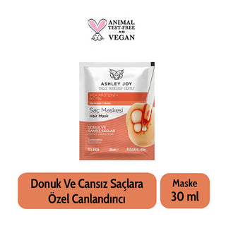 Ashley Joy Revitalizing Hair Mask: Silk Protein & Biotin Treatment for Damaged Hair Repair (30ml) Ashley Joy Hair Mask: Revitalize & Repair Damaged Hair hair mask, revitalizing hair mask, damaged hair repair, silk protein hair mask, biotin hair treatment, moisturizing scalp treatment, hair strengthening mask, dry hair mask, Ashley Joy hair mask, hair treatment, hair care, silk protein, biotin, damaged hair, dry hair, revitalizing, strengthening, moisturizing, scalp treatment, hair repair, women's hair care,