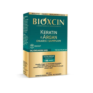 bioxcin repairing shampoo bottle, bioxcin keratin and argan shampoo on a wooden background, bioxcin shampoo lather on hair Bioxcin Keratin & Argan Repairing Shampoo - Nourishing Care | 300ml Bioxcin Repairing Shampoo with Keratin & Argan | 300ml bioxcin, repairing-shampoo, keratin-shampoo, argan-oil, nourishing-hair-care, hair-loss-treatment, shiny-hair, moisturizing-shampoo, suitable-for-all-hair-types, ai-generated