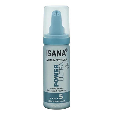 Isana Hair Styling Mousse - Ultra Strong Hold, Travel Size 1.69 fl oz