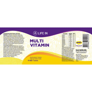 gratis life in multivitamin tablet bottle, life in multivitamin tablet side view, nutritional information of life in multivitamin tablet Gratis Life In Multivitamin Tablet - Essential Nutrients for Adults | 60 Tablets Life In Multivitamin Tablet - Health Benefits for Adults multivitamin, health-supplement, vitamins-for-adults, daily-vitamins, natural-supplement, health-conscious, energy-boost, immune-support, vitamin-c, ai-generated
