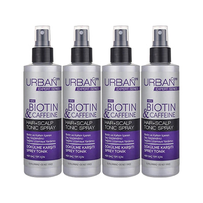URBAN Care Expert Biotin & Caffeine Hair Tonic - Anti-Hair Loss, Nourishing, 200ml, 4 Units