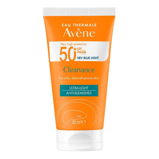 Avène Cleanance Sunscreen for Oily and Acne-Prone Skin - SPF 50+ Protection, Non-Greasy, Water-Resistant