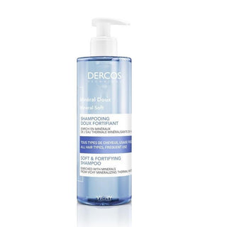 Vichy Dercos Mineral Soft Shampoo 400ml - Strengthening Daily Use for All Hair Types Vichy Dercos Mineral Soft Shampoo 400ml - Daily Strengthening Vichy Dercos Mineral Soft Shampoo, Strengthening daily shampoo, Suitable for all hair types, Mineral based hair care, Daily use shampoo 400ml, Hair care for all types, Gentle daily shampoo, Mineral rich hair products, Vichy hair care, Daily hair care routine, Strengthening shampoo, Healthy hair growth, Hair nourishment, 400ml shampoo