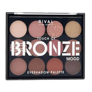 Rival de Loop Bronze Touch Eyeshadow Palette: Shimmer & Matte, Highly Pigmented, Blendable - Create Stunning Eye Looks Rival de Loop Bronze Eyeshadow Palette: Shimmer, Matte, Blendable eyeshadow palette, bronze eyeshadow, shimmer eyeshadow, matte eyeshadow, pigmented eyeshadow, blendable eyeshadow, eye makeup palette, Rival de Loop eyeshadow, eye shadow, makeup, cosmetics, bronze, shimmer, matte, blendable, highly pigmented, eye makeup, beauty, makeup for women, eye shadow palette, eyeshadow, warm eyeshadow