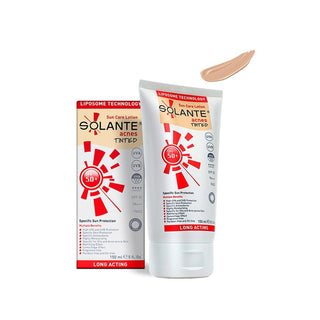 Solante Tinted Sunscreen for Acne-Prone Skin - SPF50 Protection, Tinted Coverage, 5.07 fl oz Solante Tinted Sunscreen SPF50 for Acne-Prone Skin tinted sunscreen, acne-prone skin care, SPF50 sun protection, Solante Acnes Tinted Spf50, dermatologically tested sunscreen, sun protection for acne-prone skin, daily sunscreen, outdoor sunscreen, natural coverage, acne-friendly cosmetics