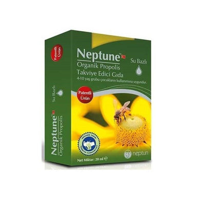 Neptune Organik Propolis 20 ml - Organic Propolis Supplement for Health Benefits
