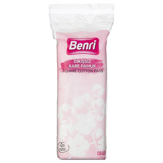 Benri Seamless Cotton Pads 80 Count - Gentle Makeup Removal & Skincare Benri Cotton Pads 80 Count - Gentle & Effective Cotton Pads, Makeup Removal, Skincare, Gentle Skincare Products, Sensitive Skin Care, Seamless Cotton, Square Shape, Soft Cotton Pads, Skincare Essentials, Makeup Remover Pads, Cotton Pads for Sensitive Skin, Benri