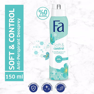 Fa Soft & Control Women's Deodorant Spray 150ml - Jasmine Scent | Eco-Friendly