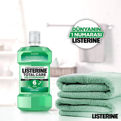 Listerine Mild Taste Mouthwash: Alcohol-Free Gum Protection, Freshens Breath, Prevents Plaque, and Whitens Teeth - 16.91