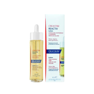 Ducray Creastim Reactiv Anti-Hair Loss Lotion 60ml - Dermatologically Tested Hair Loss Treatment for Thinning Hair Ducray Creastim Reactiv Hair Loss Lotion - 60ml Hair Loss Treatment, Ducray Creastim Reactiv, Anti-Hair Loss Lotion, 60 ml Hair Care, Dermatologically Tested Hair Loss Solution, Hair Care, Thinning Hair, Hair Loss Solution, Cosmetic, Topical Application, Clinically Tested