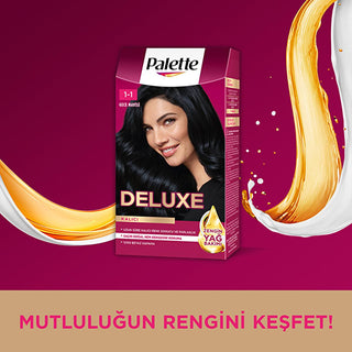 Palette Deluxe Gece Mavisi Hair Dye - Long-Lasting Vibrant Night Blue Hair Color with Nourishing Properties Palette Deluxe Gece Mavisi Hair Dye - Vibrant Night Blue Color hair dye, long-lasting hair color, nourishing hair dye, Gece Mavisi hair color, Palette Deluxe Saç Boyası, Night Blue hair dye, vibrant hair color, healthy hair dye, cosmetic, beauty, hair care