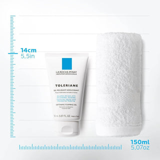 La Roche Posay Toleriane Facial Cleansing Gel - Gentle, Fragrance-Free & Paraben-Free for Sensitive Skin