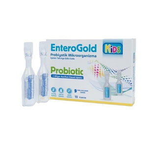 EnteroGold Kids Probiotic Supplement - 10 Flakons | Supports Gut Health in Children | Bacillus Clausii Probiotic for Kids Aged 4+ EnteroGold Kids Probiotic - Supports Gut Health in Children Kids Probiotic, Probiotic Supplement, EnteroGold Kids, Bacillus Clausii, Probiotic for Children, Gut Health, Digestive Health, Health Supplements for Kids, Family Probiotic, Single-Use Probiotic, Liquid Probiotic Shot