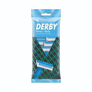 Derby Bath Razor Blades - 5 Pack Disposable Shaving Razors for Wet Shaving Experience Derby Bath Razor Blades - Convenient Wet Shaving bath razor blades, shower razors, disposable razors, Derby bath razors, shaving blades for wet conditions, wet shaving, shaving convenience, bath shaving, shower shaving, men's grooming, personal care, shaving essentials, disposable shaving razors