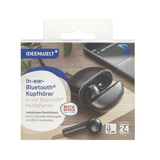 Ideenwelt Bluetooth Earbuds - Wireless In-Ear Headphones with USB-C Charging, Up to 5 Hours Playback Ideenwelt Bluetooth Earbuds - Wireless Audio Freedom Bluetooth earbuds, wireless earphones, in-ear headphones, portable audio, USB-C charging earbuds, wireless audio, earbuds, headphones, Ideenwelt, tech accessories, fitness accessories, travel accessories