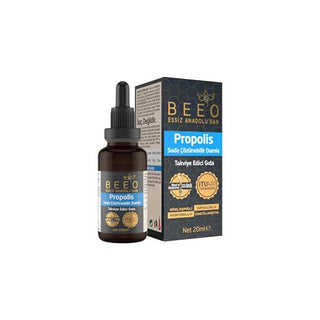 Beeo Water-Soluble Propolis Extract Supplement Drops - 10% Pure Propolis, Halal Certified, Natural Health Support Beeo Propolis Extract Supplement Drops - Natural Health Support propolis extract, water-soluble propolis, natural health supplement, bee products for health, halal certified supplements, TÜBİTAK awarded propolis processing, health supplements, wellness products, bee-derived health products