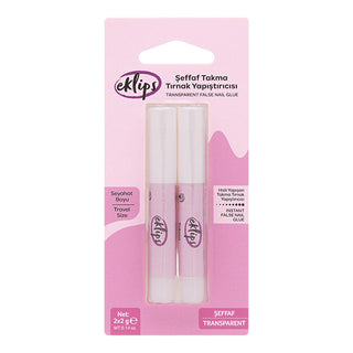 Eklips Strong Artificial Nail Adhesive: Secure, Long-Lasting False Nail Glue - Convenient 2 x 2gr Pack for Easy, Hygienic Application Eklips Artificial Nail Adhesive: Strong Hold, Easy Application artificial nail adhesive, false nail glue, nail glue, takma tırnak yapıştırıcısı, strong nail adhesive, nail extension glue, nail tip adhesive, best nail glue for acrylic nails, artificial nails, nail extensions, nail art, nail care, beauty, cosmetics, manicure, pedicure, hygienic, travel-friendly, easy applicatio