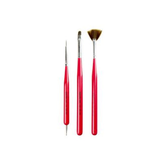 Nascita Nail Art Brush Set - 3 Piece Professional Nail Decoration Tools Nascita 3-Piece Nail Art Brush Set - Professional Nail Tools nail art brushes, nail art tools, nail decoration, nail art set, beauty accessories, nail care, nail polish, glitter brush, liner brush, oval brush, professional nail art, beauty tools, cosmetics