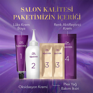 wella koleston 7 hair color kit, gizemli küllü kahve hair shade Wella Koleston 7 Kit Sonsuz Işıltılı Küllü Tonlar 4/1 Gizemli Küllü Kahve - For Adults & Women Wella Koleston 7 - Luxurious Ash Hair Color Kit wella, koleston, hair-color, ash-brown, color-kit, hair-care, liquid-color, moisturizing, repair, ai-generated